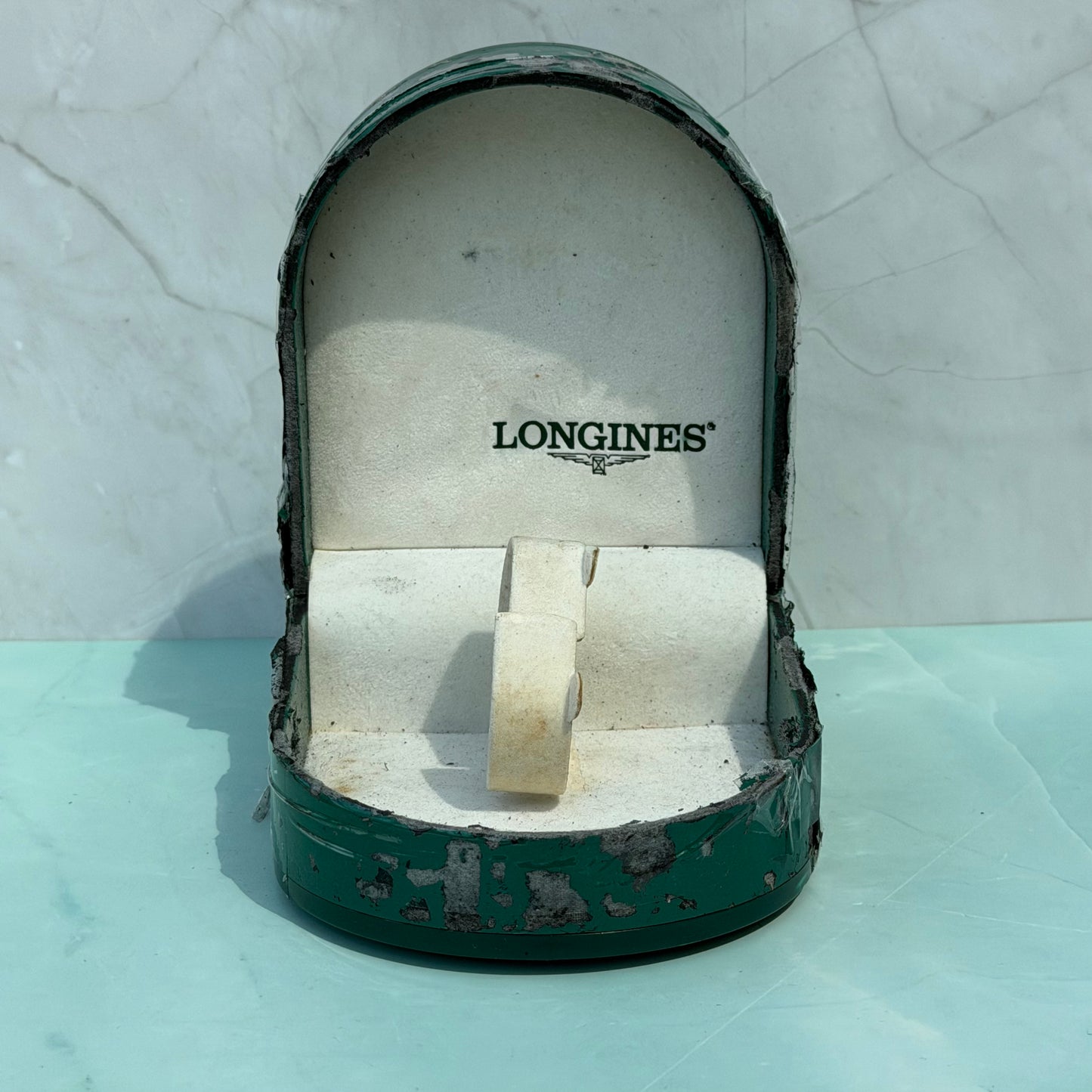 LONGINES ORIGINAL GREEN VINTAGE WATCH PRESENTATION BOX