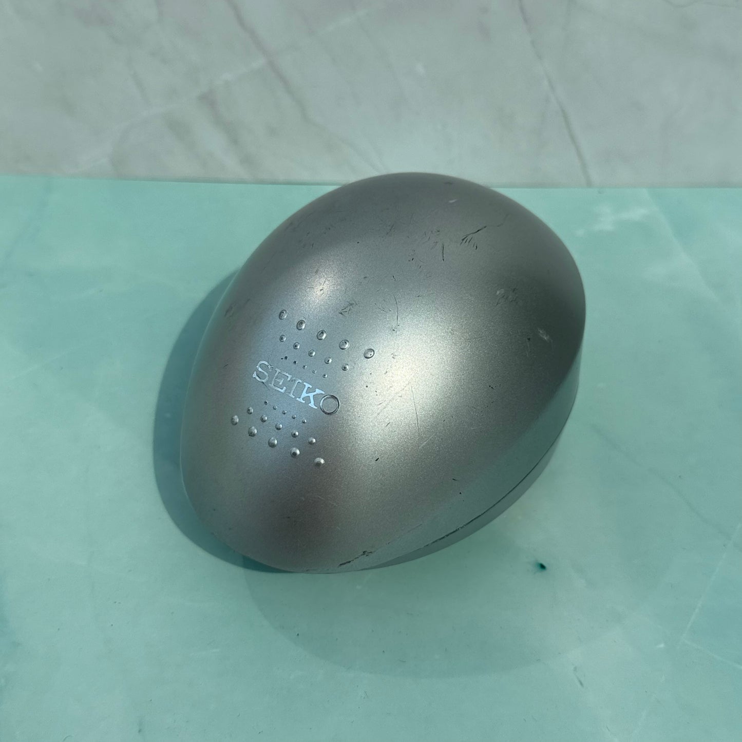 SEIKO SILVER OVAL WATCH PRESENTATION BOX