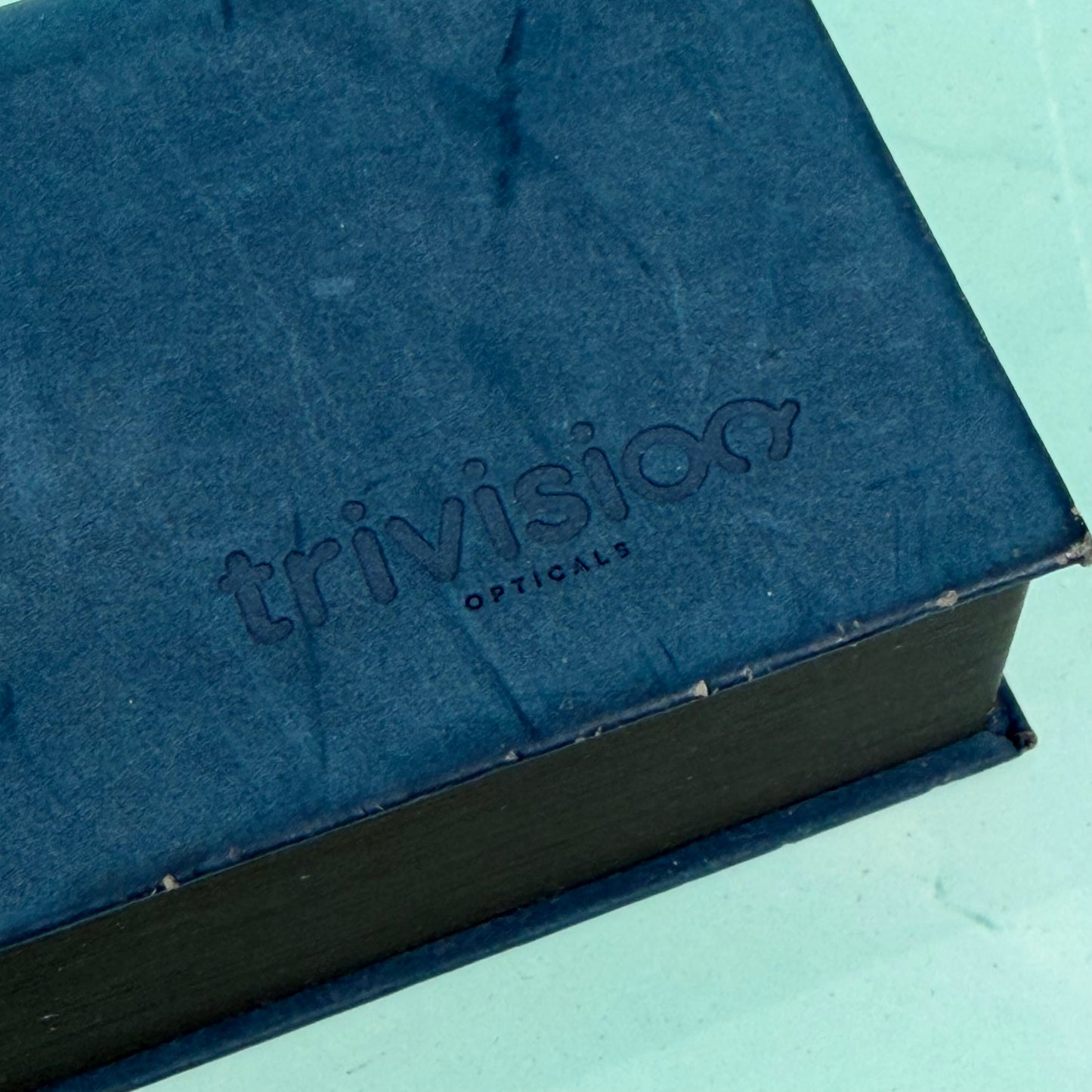 TRIVISION OPTICALS BLUE EYEGLASSES SUNGLASSES PRESENTATION STORAGE BOX
