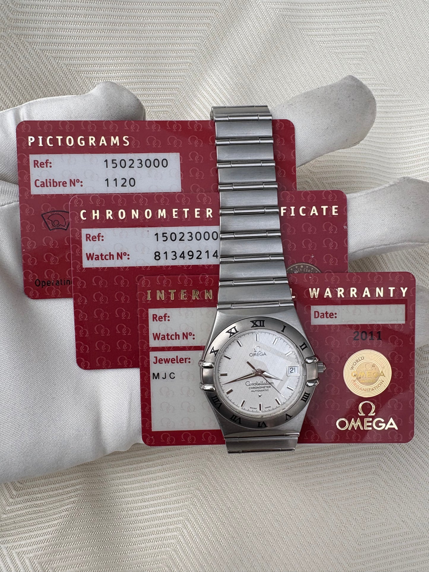 OMEGA CONSTELLATION AUTOMATIC CHRONOMETER FULL SET SWISS PREOWNED WATCH