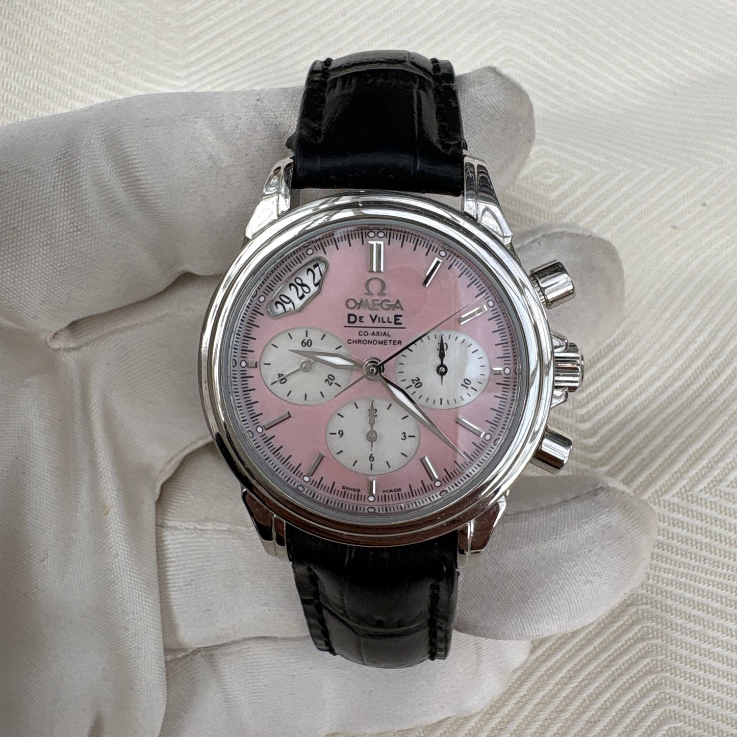 OMEGA DE VILLE AUTOMATIC CHRONOMETER CHRONOGRAPH PREOWNED SWISS WATCH