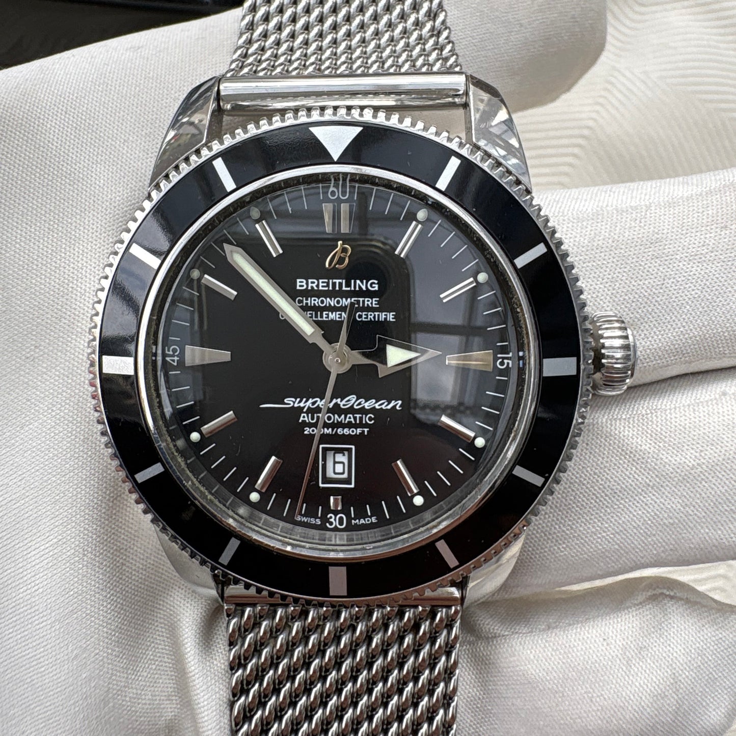 BREITLING SUPEROCEAN HERITAGE46 AUTOMATIC SWISS PREOWNED WATCH