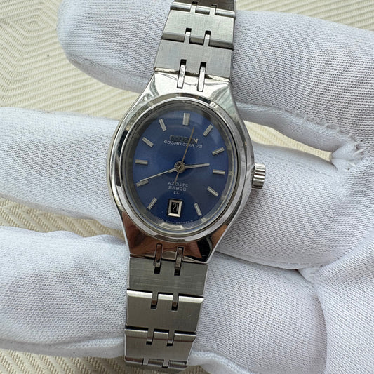 CITIZEN COSMOSTAR AUTOMATIC LADIES OVAL VINTAGE 1970s PREOWNED JAPAN WATCH