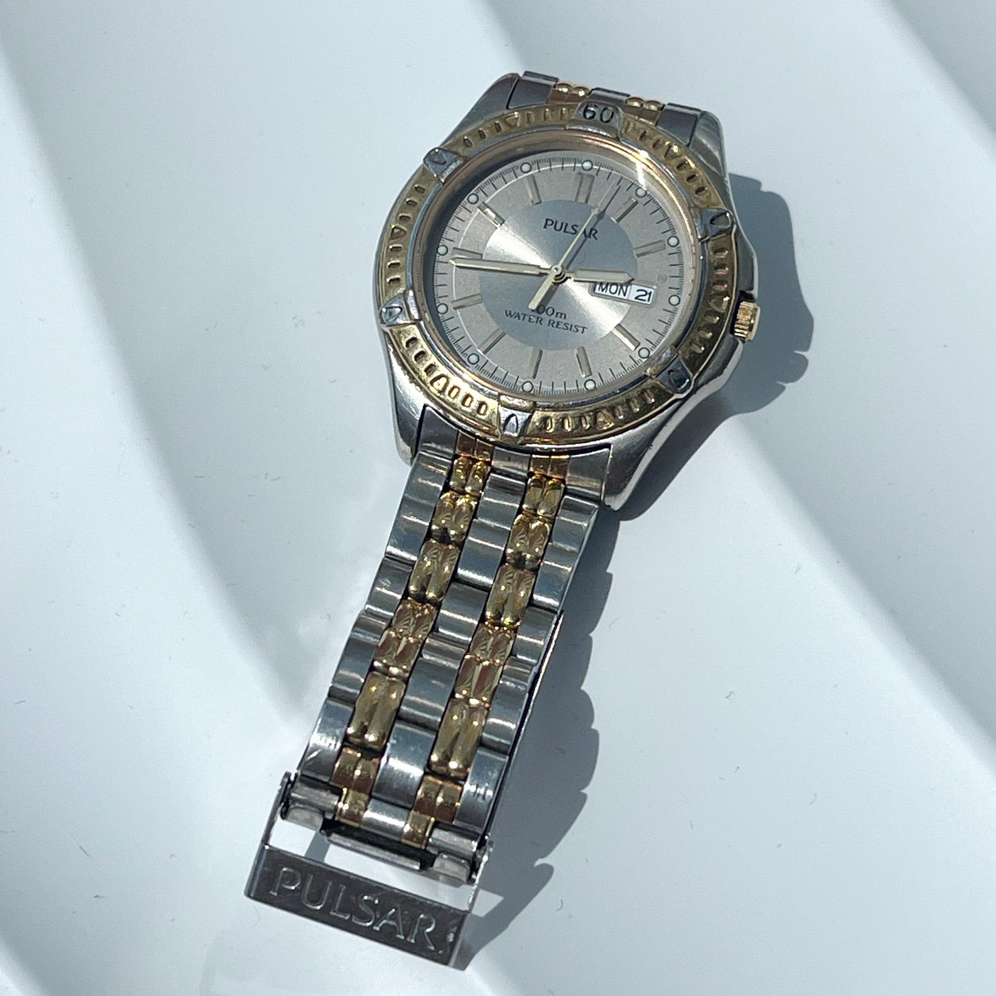PULSAR TWO TONE STEEL QUARTZ JAPAN PRELOVED WATCH