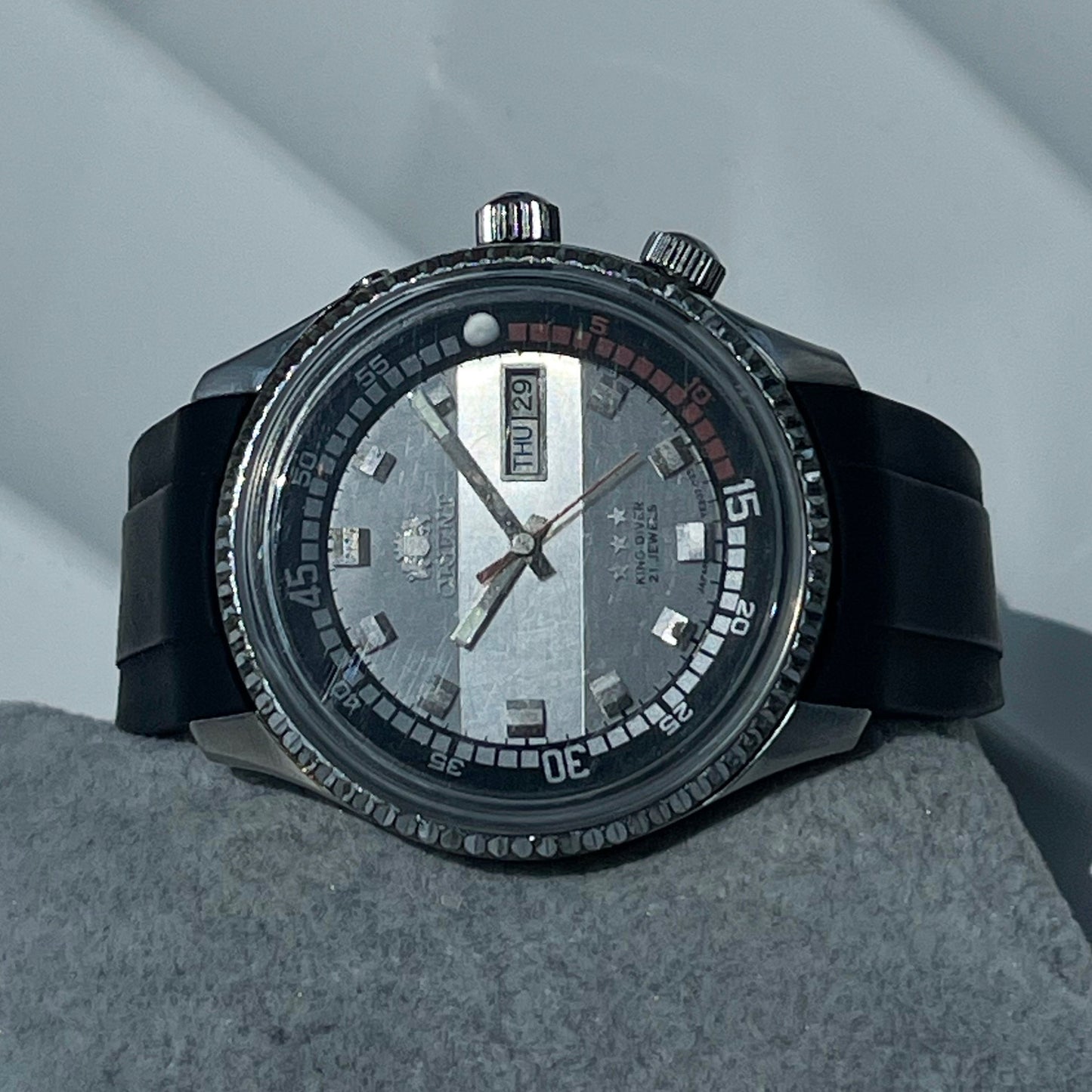 ORIENT STEEL AUTOMATIC JAPAN PRELOVED DIVER WATCH