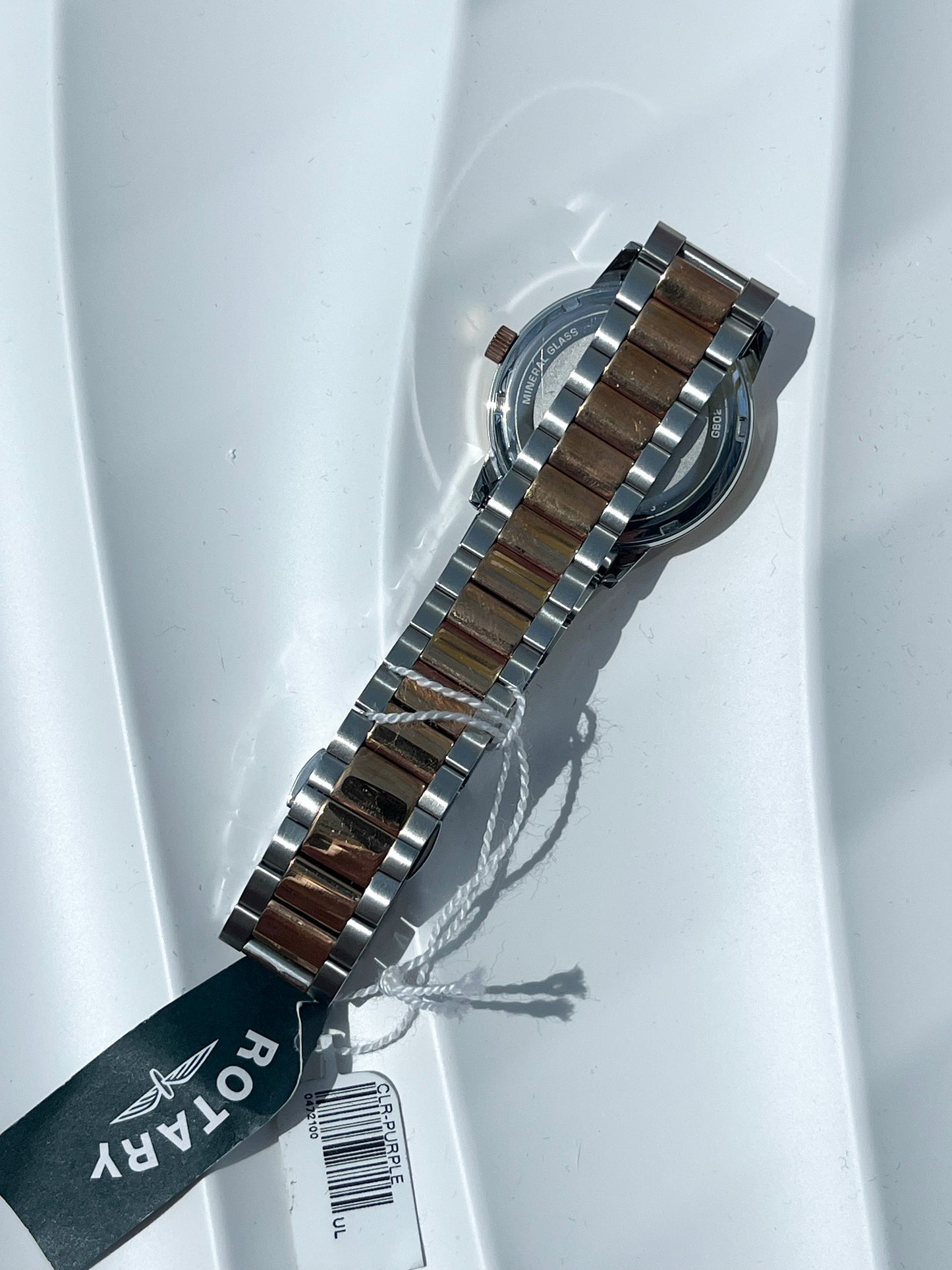 ROTARY KENSINGTON STEEL QUARTZ BRITISH NEVER USED WATCH