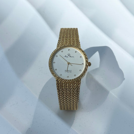 MAVY MAISON GOLD PLATED QUARTZ SWISS PRELOVED WATCH