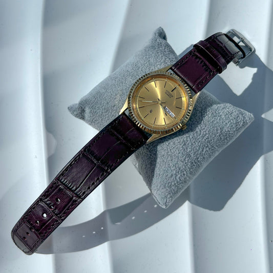 CITIZEN GOLD PLATED JAPAN QUARTZ PRELOVED WATCH