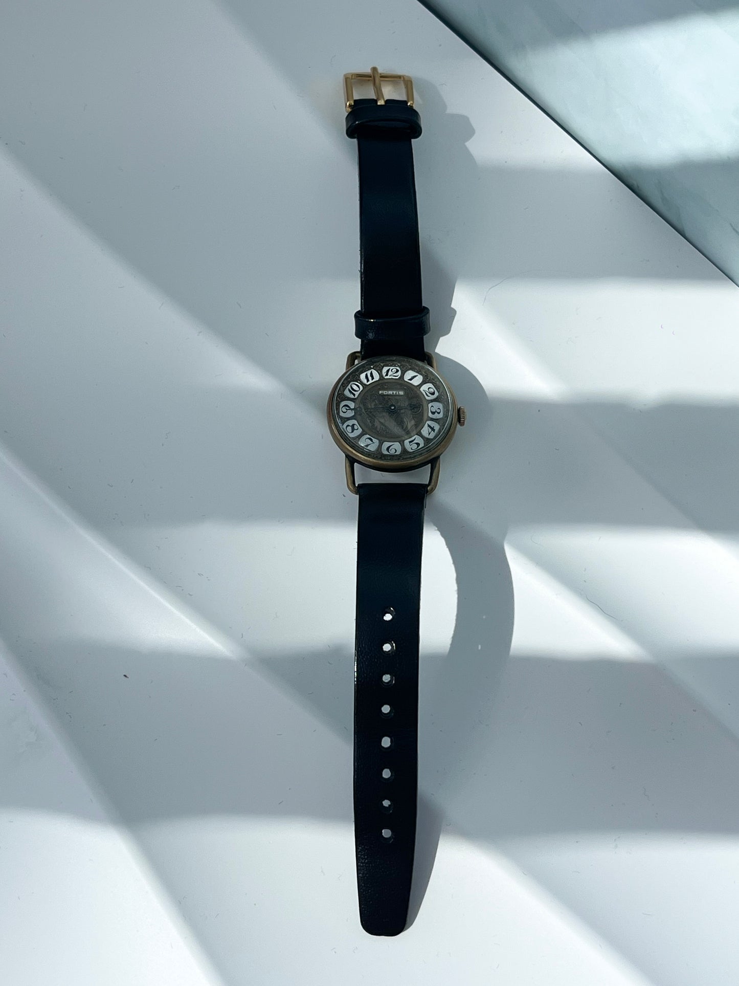 FORTIS GOLD PLATED SWISS QUARTZ PRELOVED WATCH