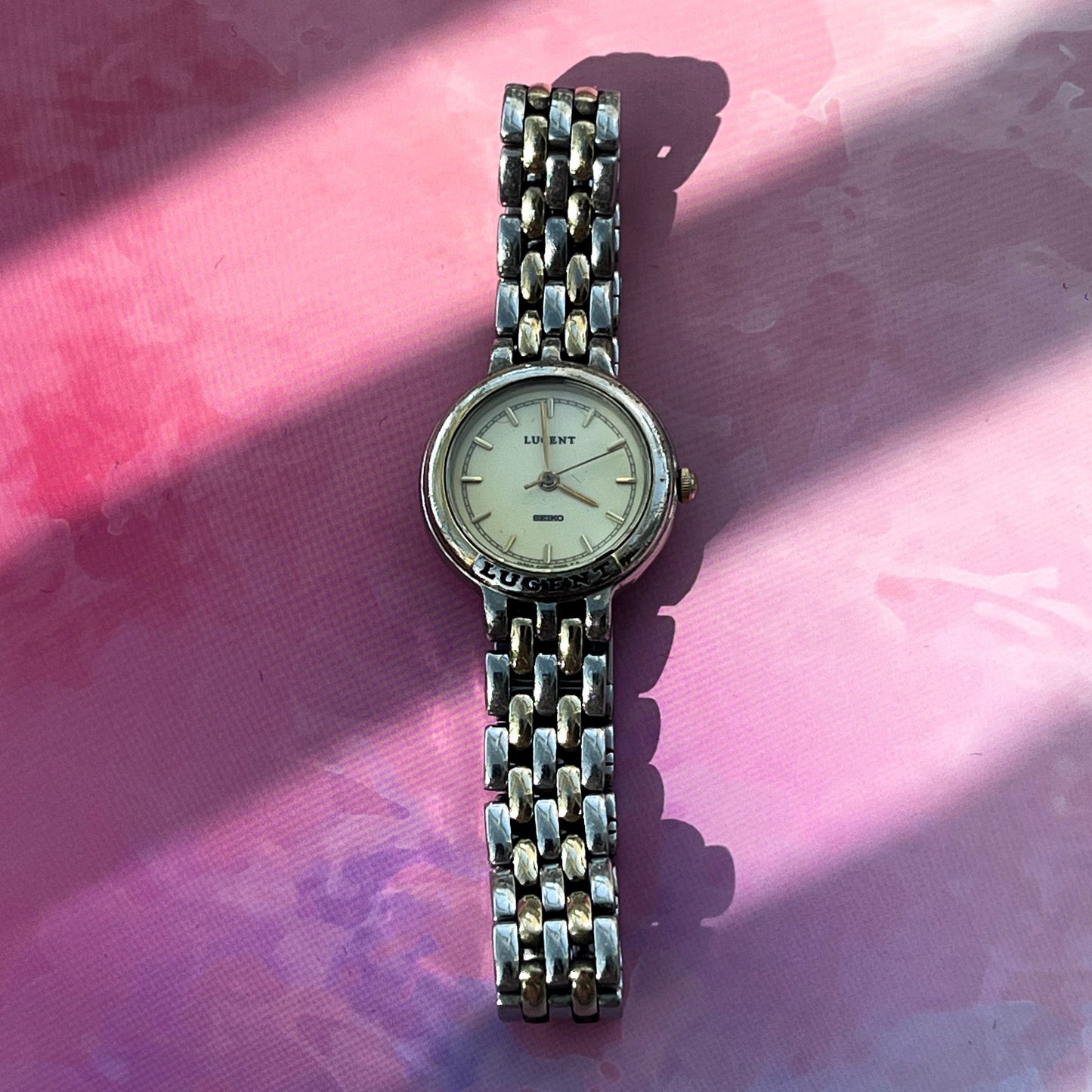 LUCENT TWO-TONE STEEL QUARTZ JAPAN PRELOVED WATCH