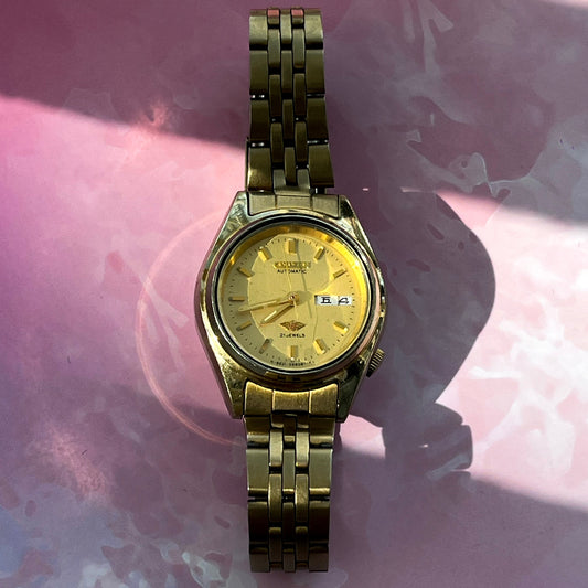 CITIZEN GOLD PLATED JAPAN AUTOMATIC PRELOVED WATCH
