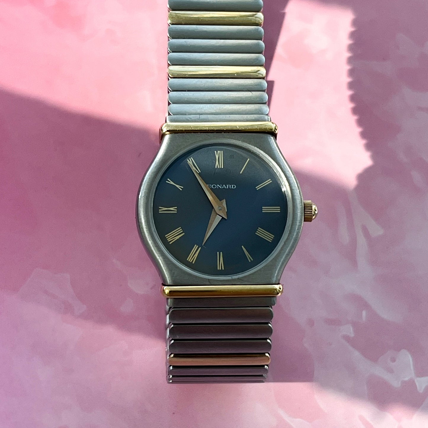 LEONARD TWO-TONE STEEL QUARTZ PRELOVED WATCH