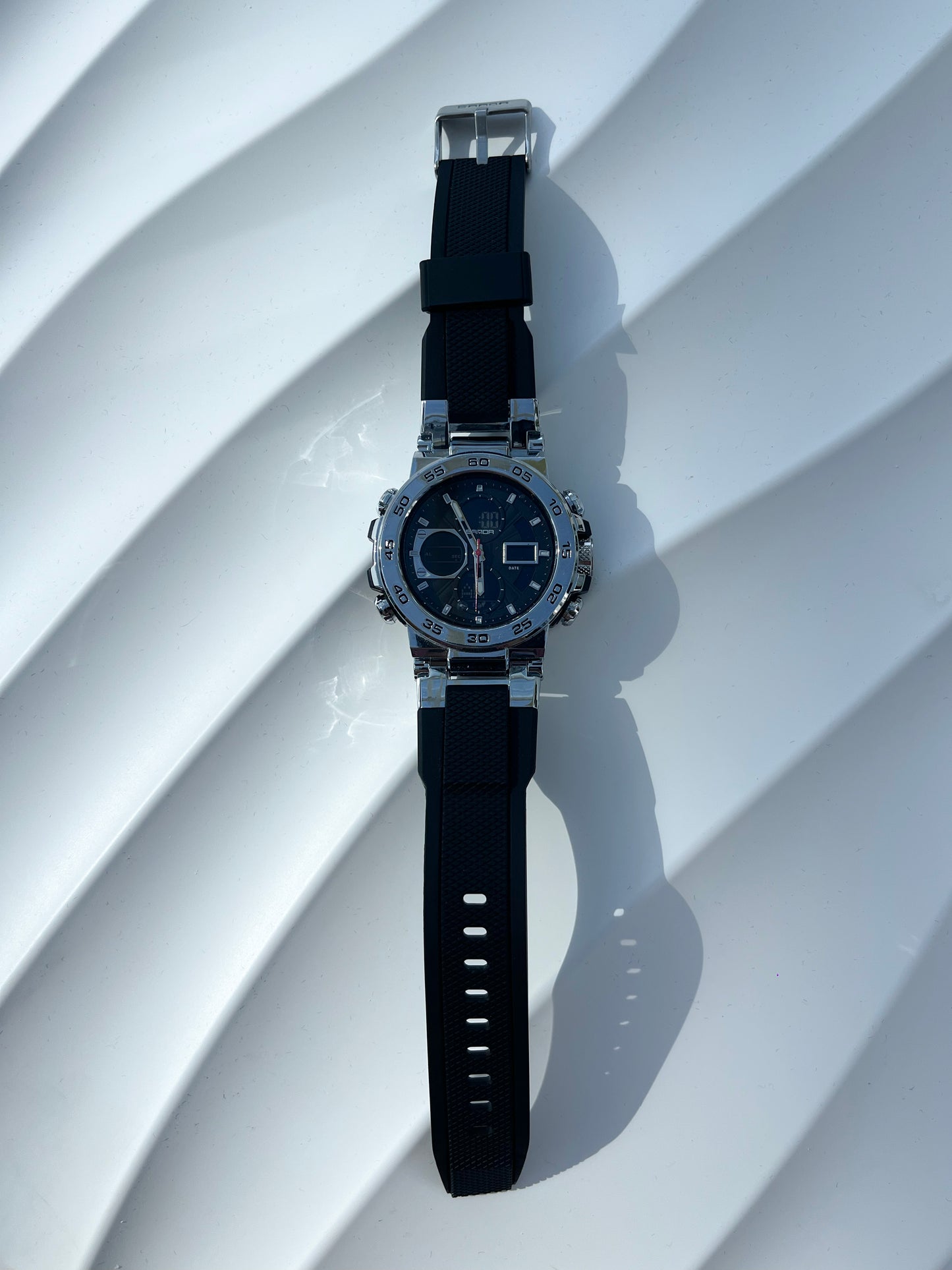 SANDA FASHION DIGITAL WATCH QUARTZ CHRONOGRAPH NEVER USED CHINESE