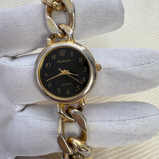 RONICA LADIES STUNNING BRACELET 1990s QUARTZ JAPAN PREOWNED WATCH