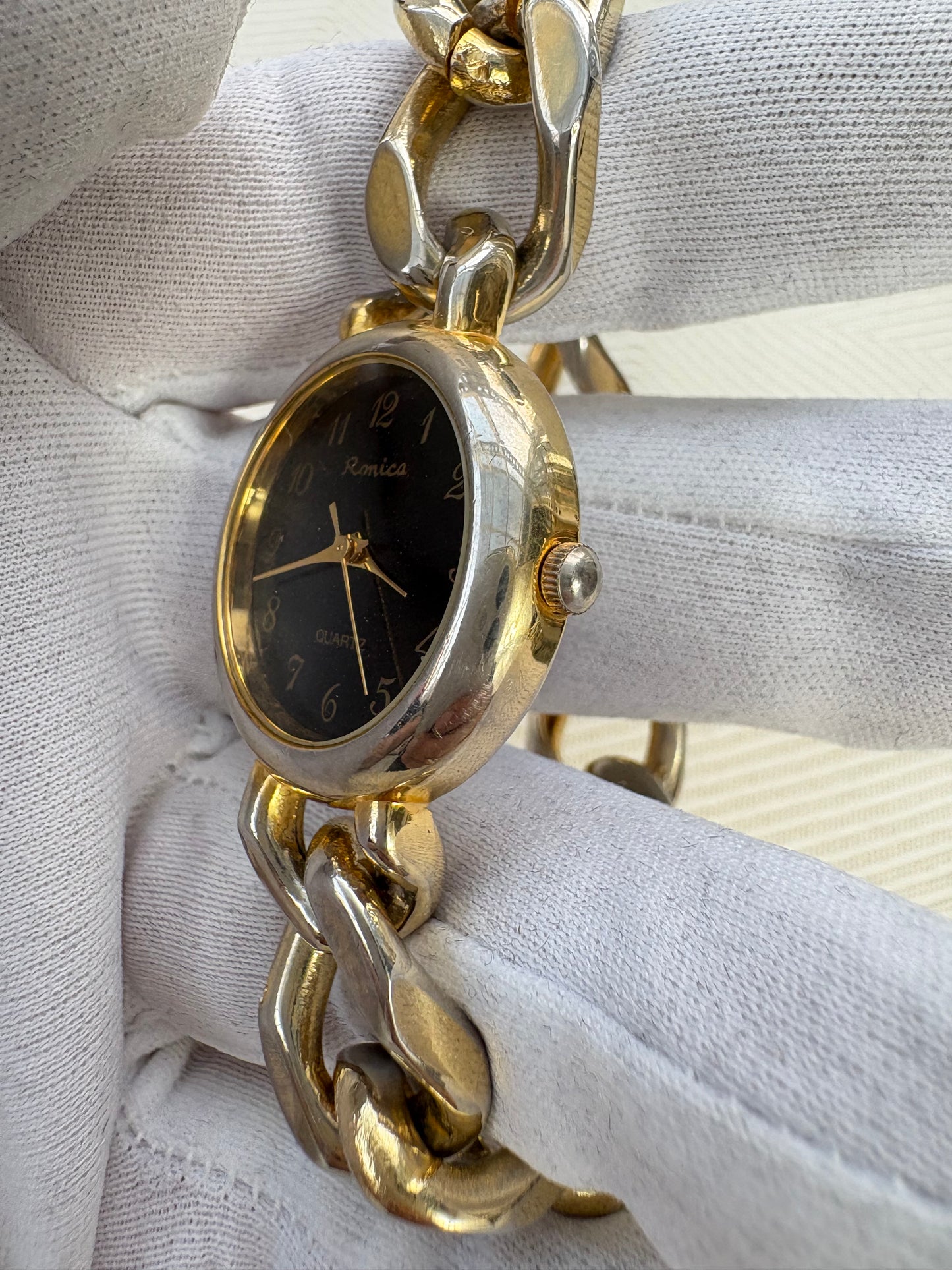RONICA LADIES STUNNING BRACELET 1990s QUARTZ JAPAN PREOWNED WATCH