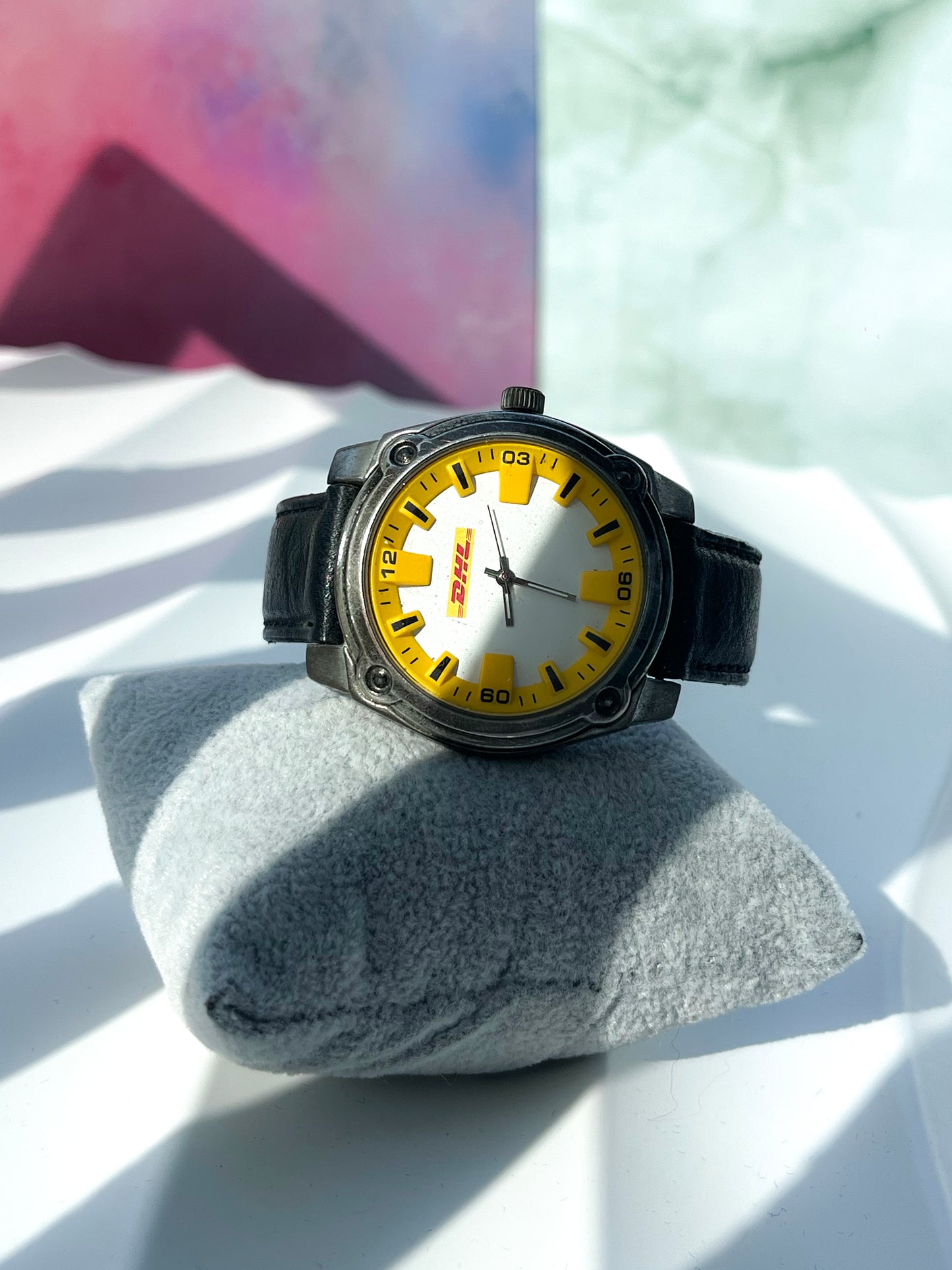DHL STEEL JAPAN QUARTZ PRELOVED WATCH