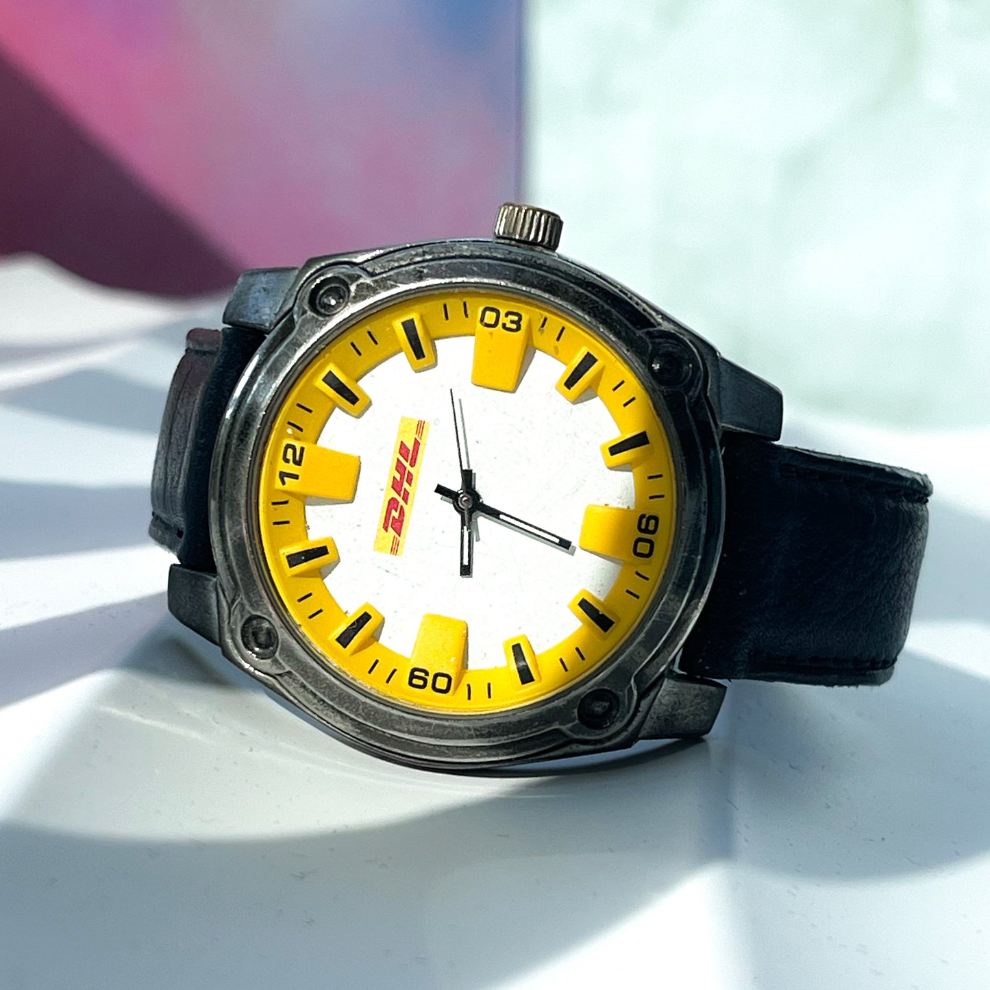 DHL STEEL JAPAN QUARTZ PRELOVED WATCH