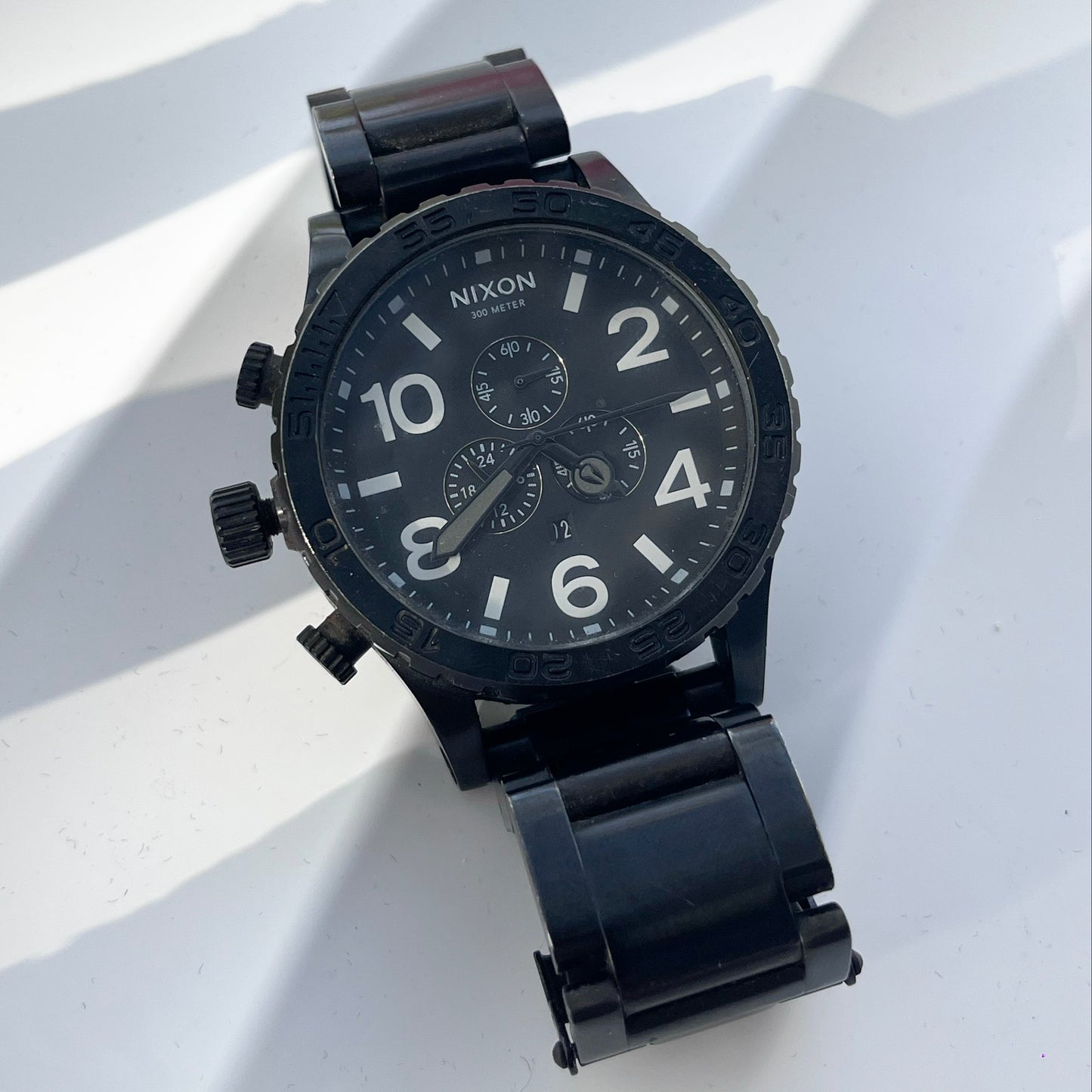 NIXON BLACK STEEL QUARTZ USA DESIGN PRELOVED WATCH