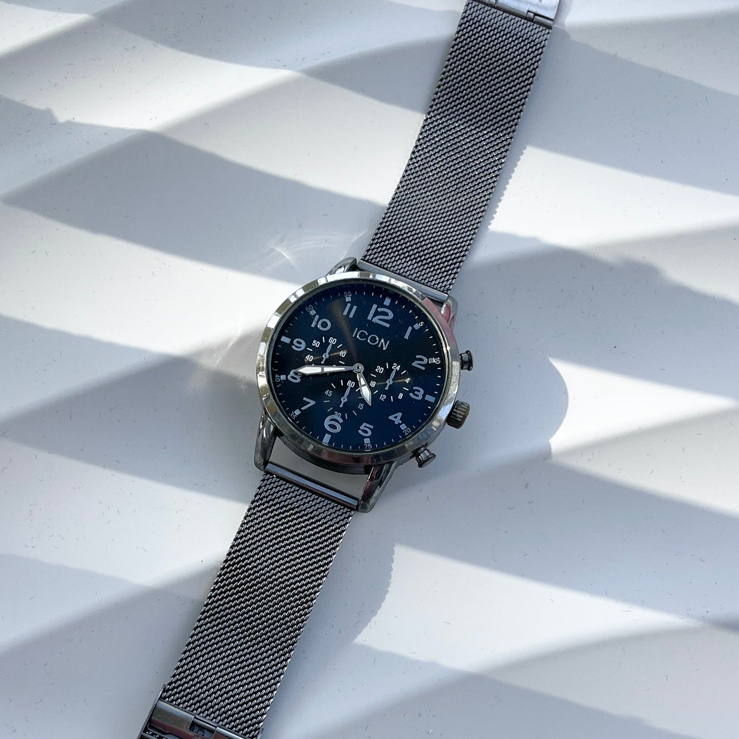 ICON STEEL QUARTZ ITALIAN DESIGN PRELOVED WATCH