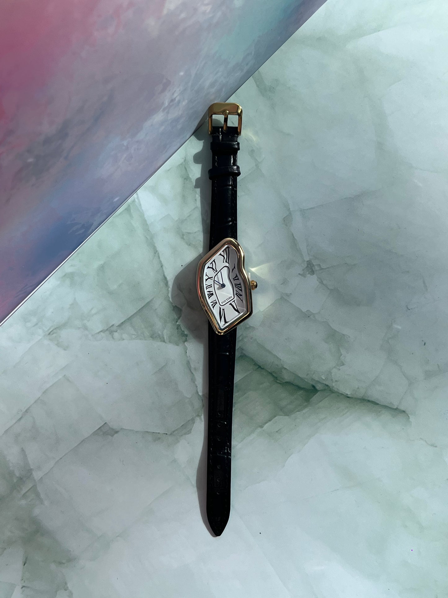 PINTIME MELTING DIAL QUARTZ CHINESE BRAND NEW WATCH