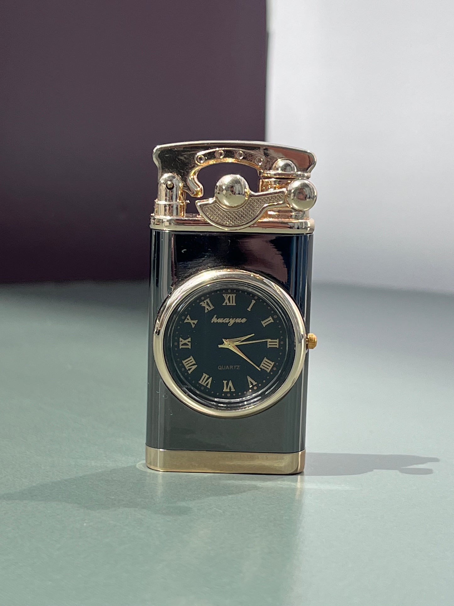 HUAYUE LIGHTER CLOCK QUARTZ FASHION BRAND NEW TABLE WATCH