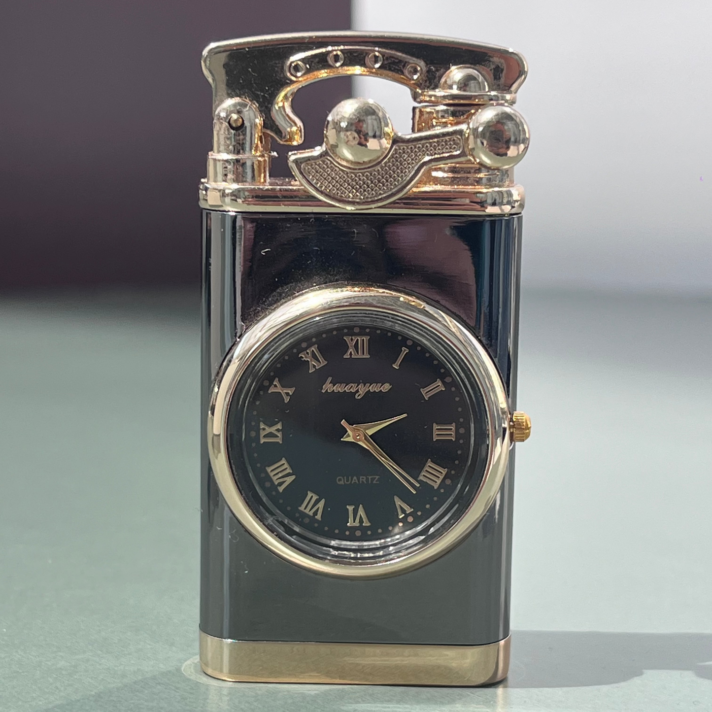 HUAYUE LIGHTER CLOCK QUARTZ FASHION BRAND NEW TABLE WATCH