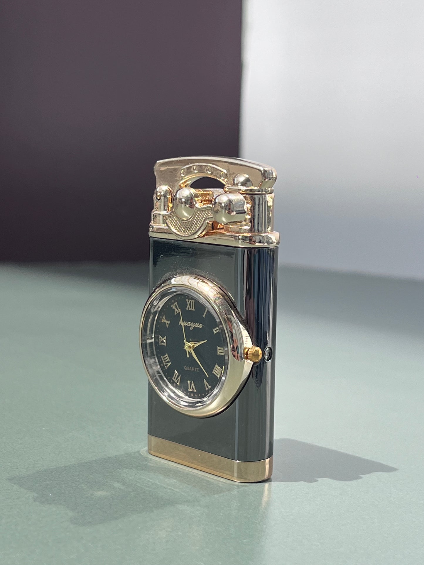 HUAYUE LIGHTER CLOCK QUARTZ FASHION BRAND NEW TABLE WATCH