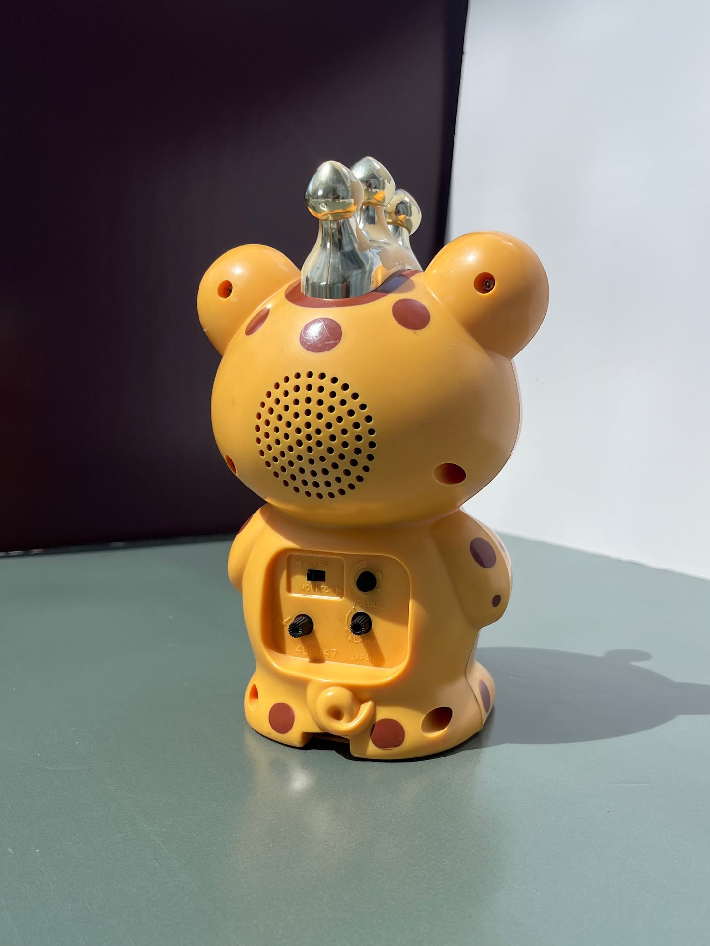 RHYTHM BOOSKA GIRAFFE ALARM CLOCK QUARTZ JAPAN PRELOVED TALKING CHARACTER CLOCK
