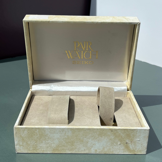 ORIGINAL SEIKO DOLCE &amp; EXCELINE PAIR WATCH PRESENTATION BOX