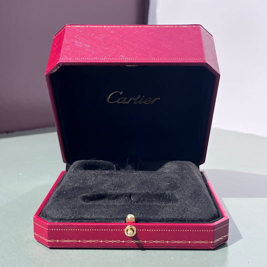 ORIGINAL CARTIER WATCH PRESENTATION BOX – RED & BLACK