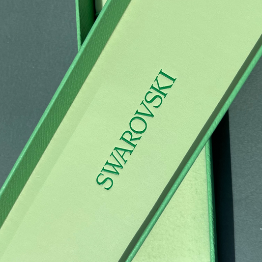 ORIGINAL SWAROVSKI WATCH PRESENTATION BOX – MINT GREEN