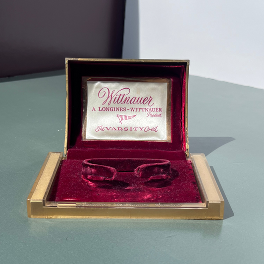 VINTAGE WITTNAUER "THE VARSITY CO-ED" ORIGINAL WATCH PRESENTATION BOX