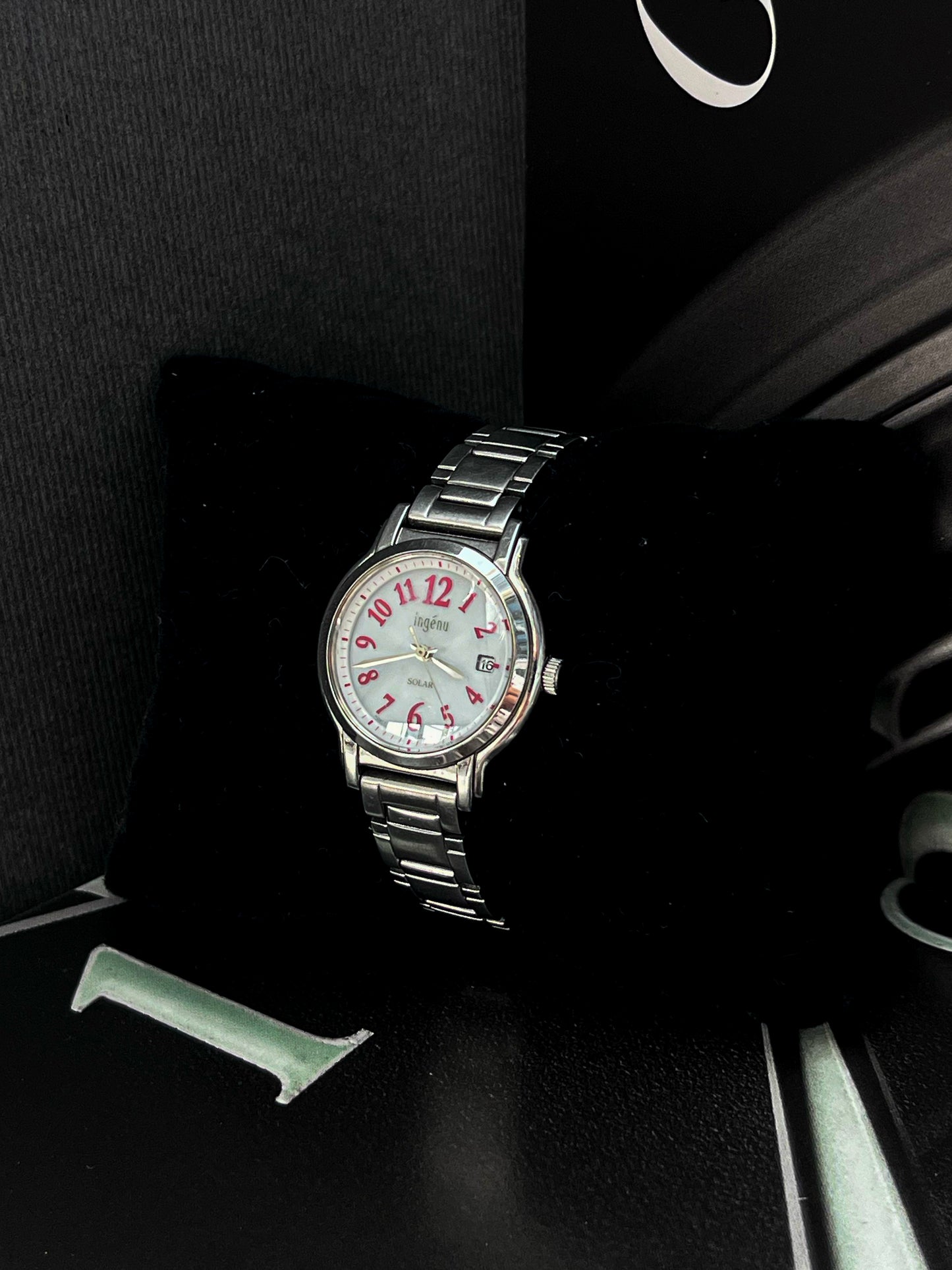 INGENU SOLAR STEEL JAPAN QUARTZ PRELOVED WATCH