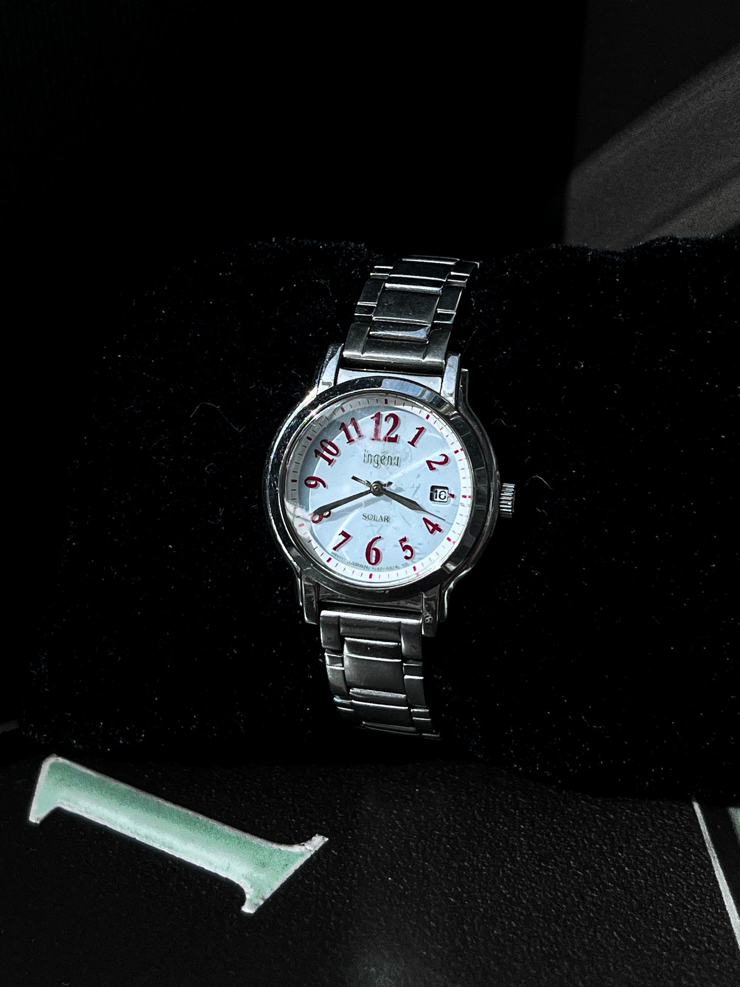 INGENU SOLAR STEEL JAPAN QUARTZ PRELOVED WATCH
