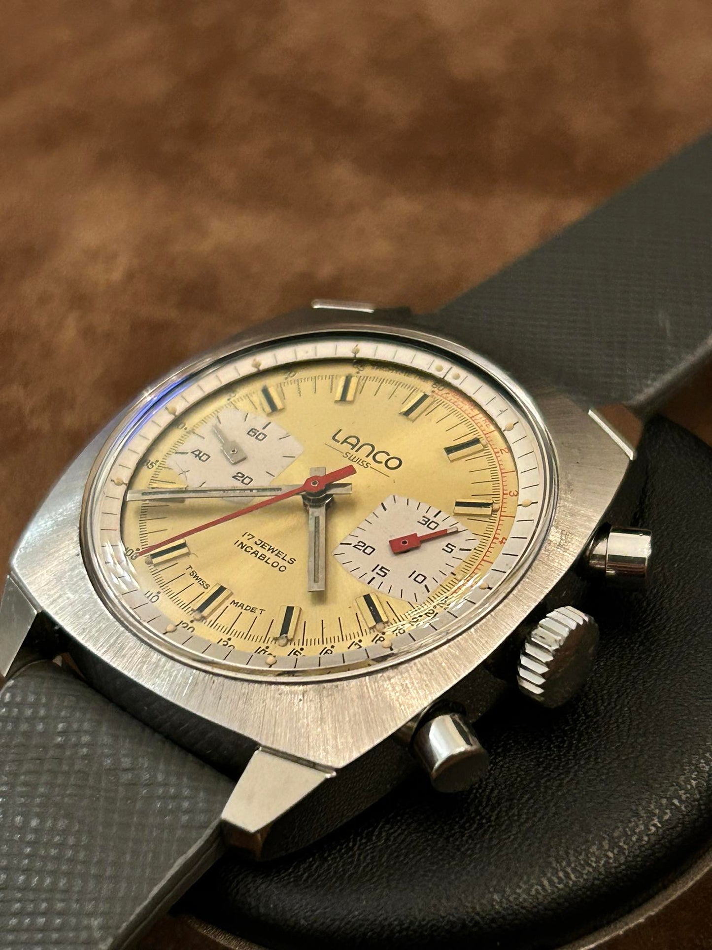 LANCO MANUAL WINDING CHRONOGRAPH VALJOUX 7733 SWISS