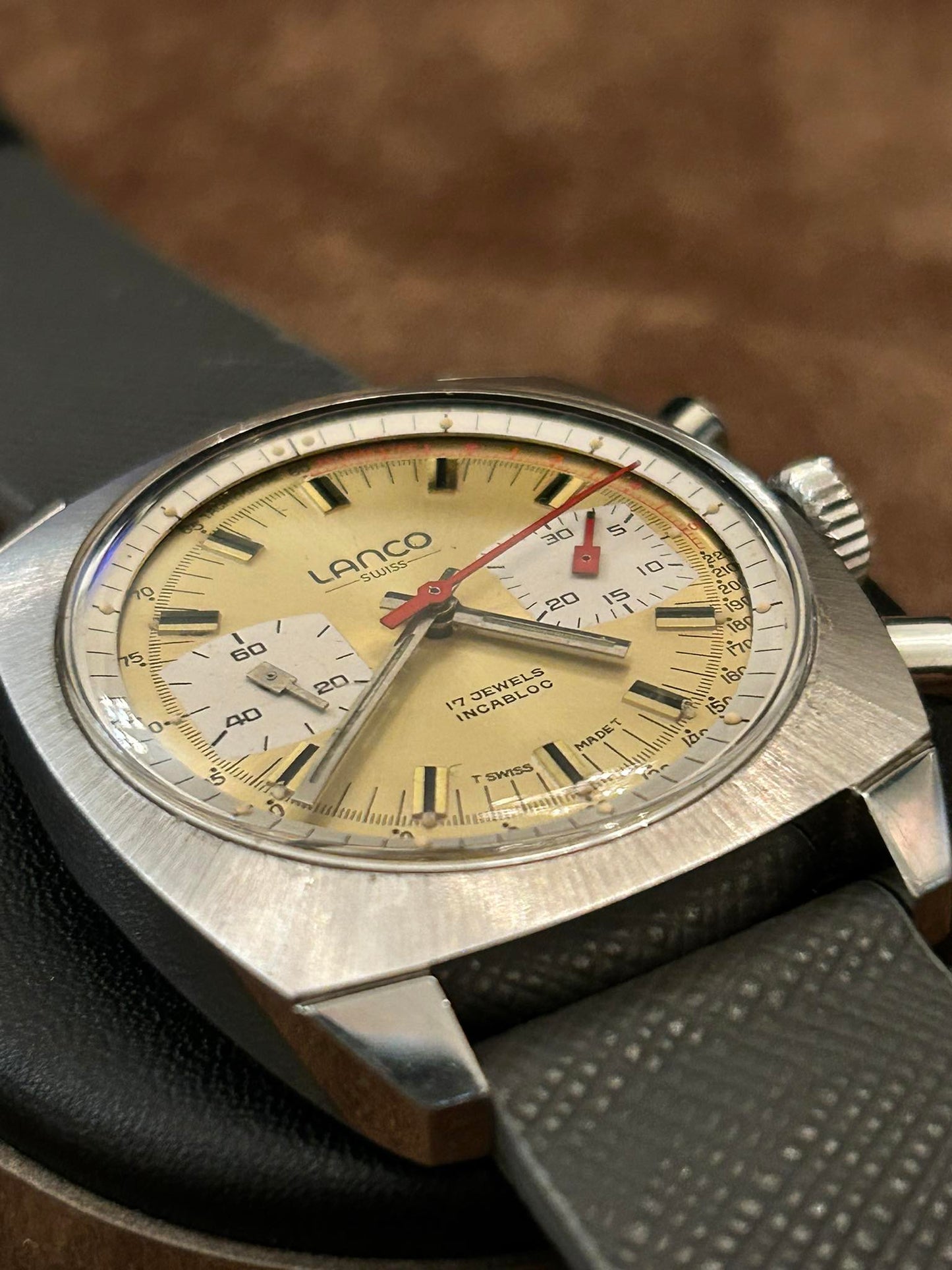 LANCO MANUAL WINDING CHRONOGRAPH VALJOUX 7733 SWISS