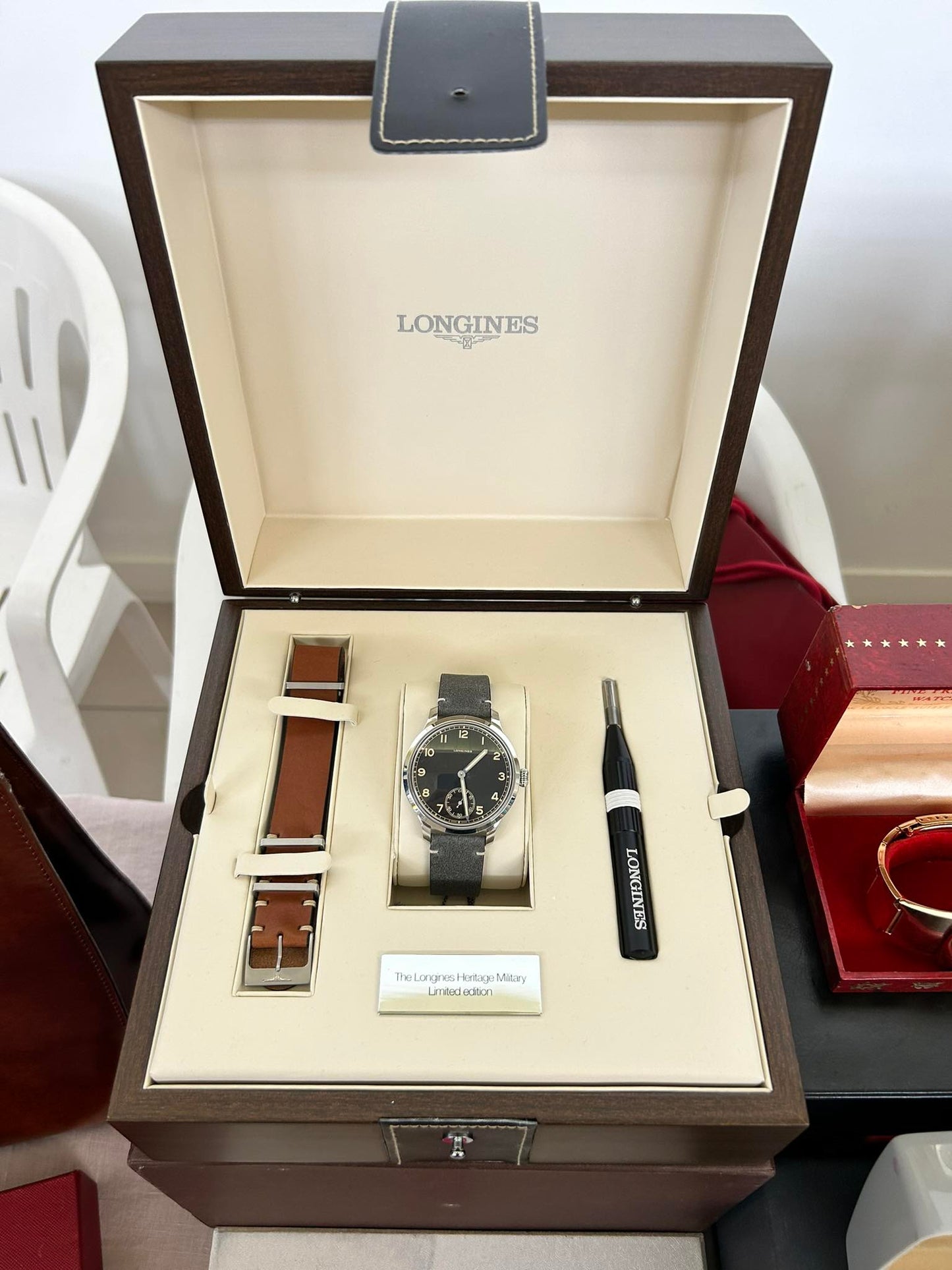 LONGINES MILITARY HERITAGE NEVER WORN 2020 FULL-SET MANUAL WINDING SWISS