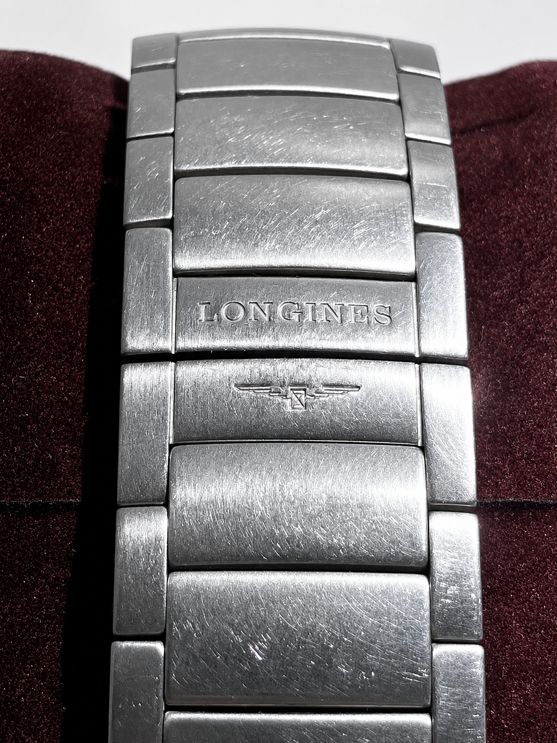 LONGINES RECTANGULAR STAINLESS STEEL QUARTZ WATCH
