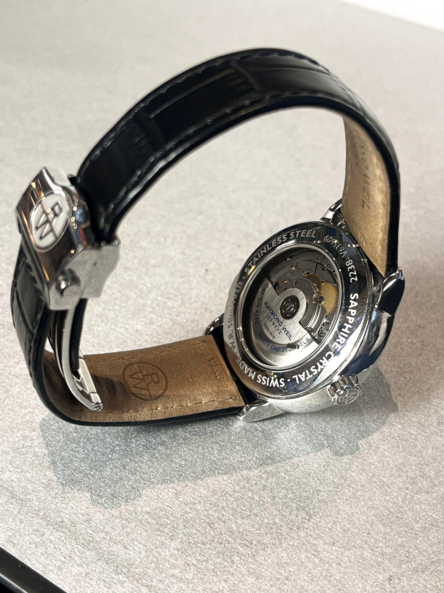 RAYMOND WEIL MAESTRO AUTOMATIC SWISS PRELOVED STEEL WATCH