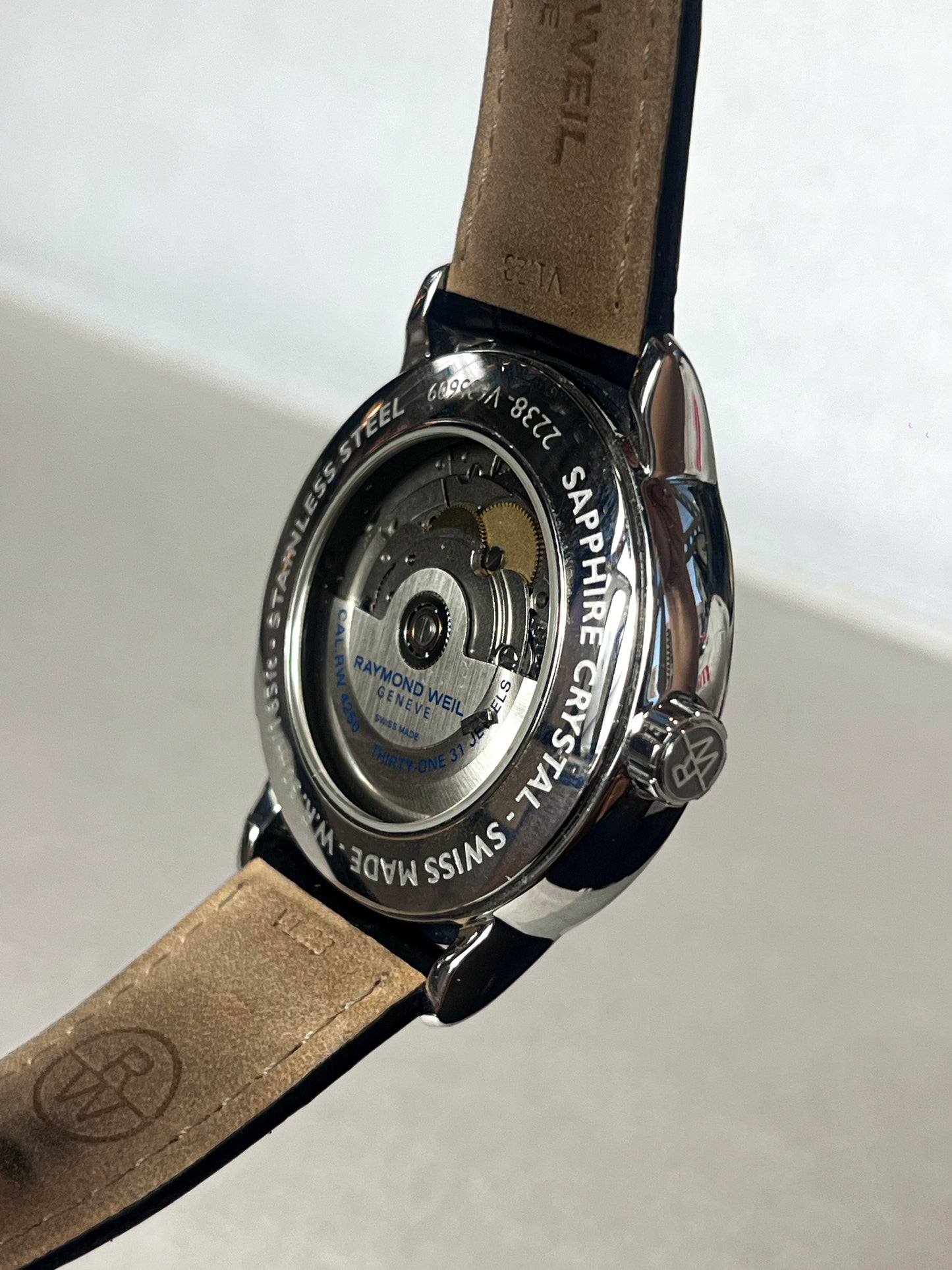 RAYMOND WEIL MAESTRO AUTOMATIC SWISS PRELOVED STEEL WATCH