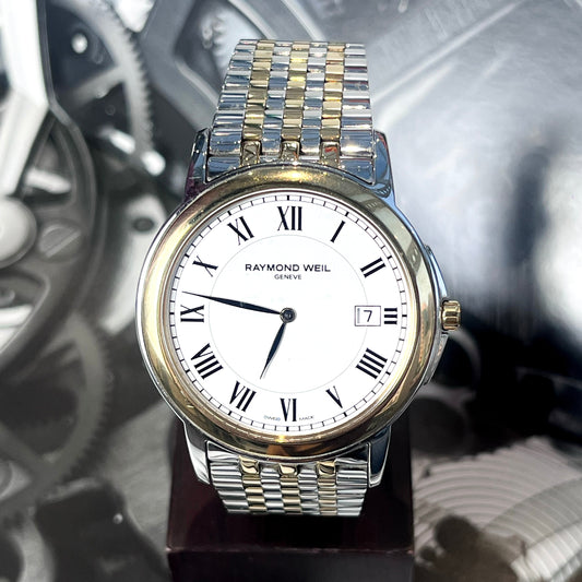 RAYMOND WEIL TRADITION TWO-TONE QUARTZ SWISS PRELOVED WATCH