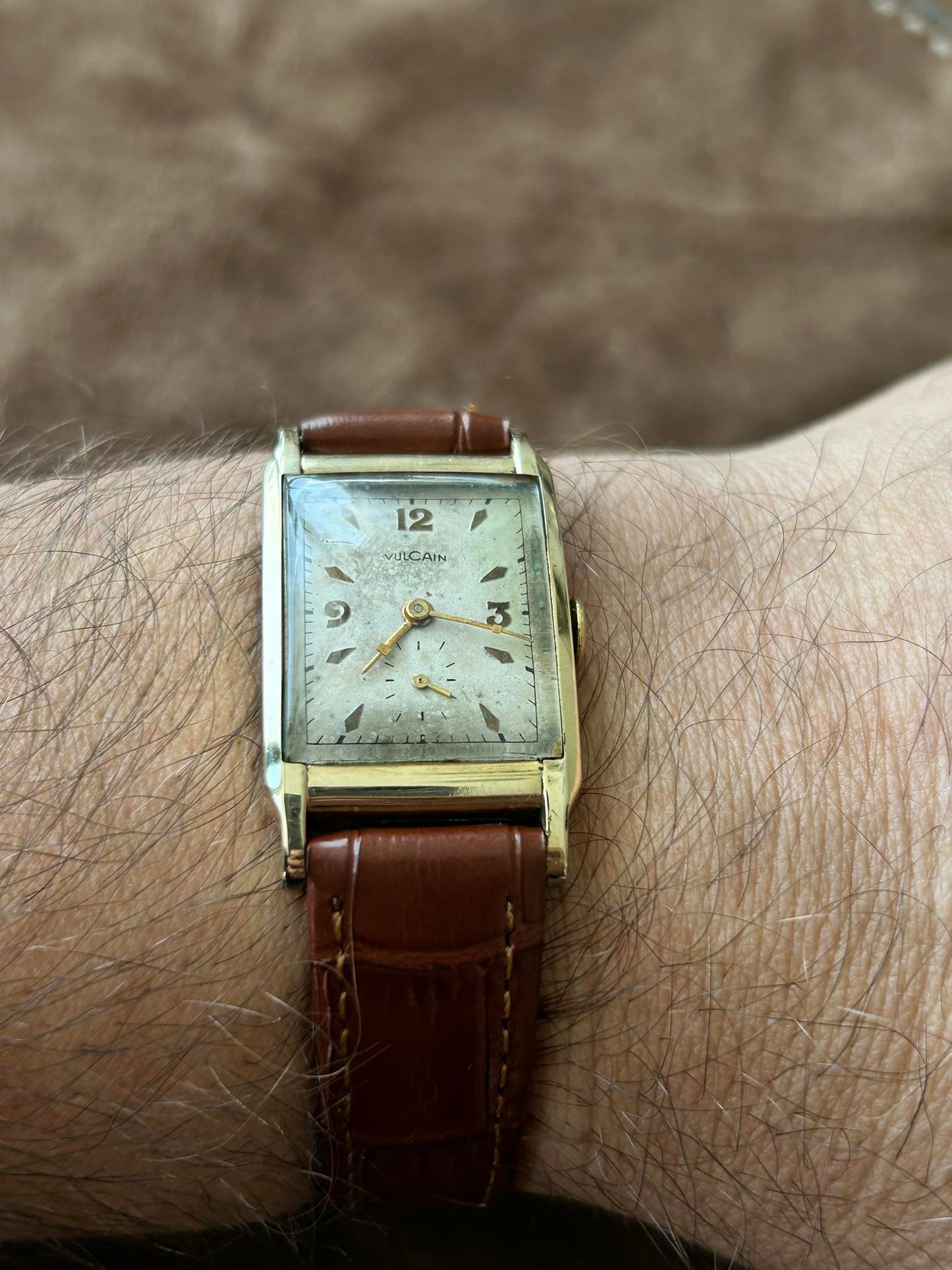 VULCAIN TANK YEAR 1955 WITH CERTIFICATE MANUAL WINDING SWISS