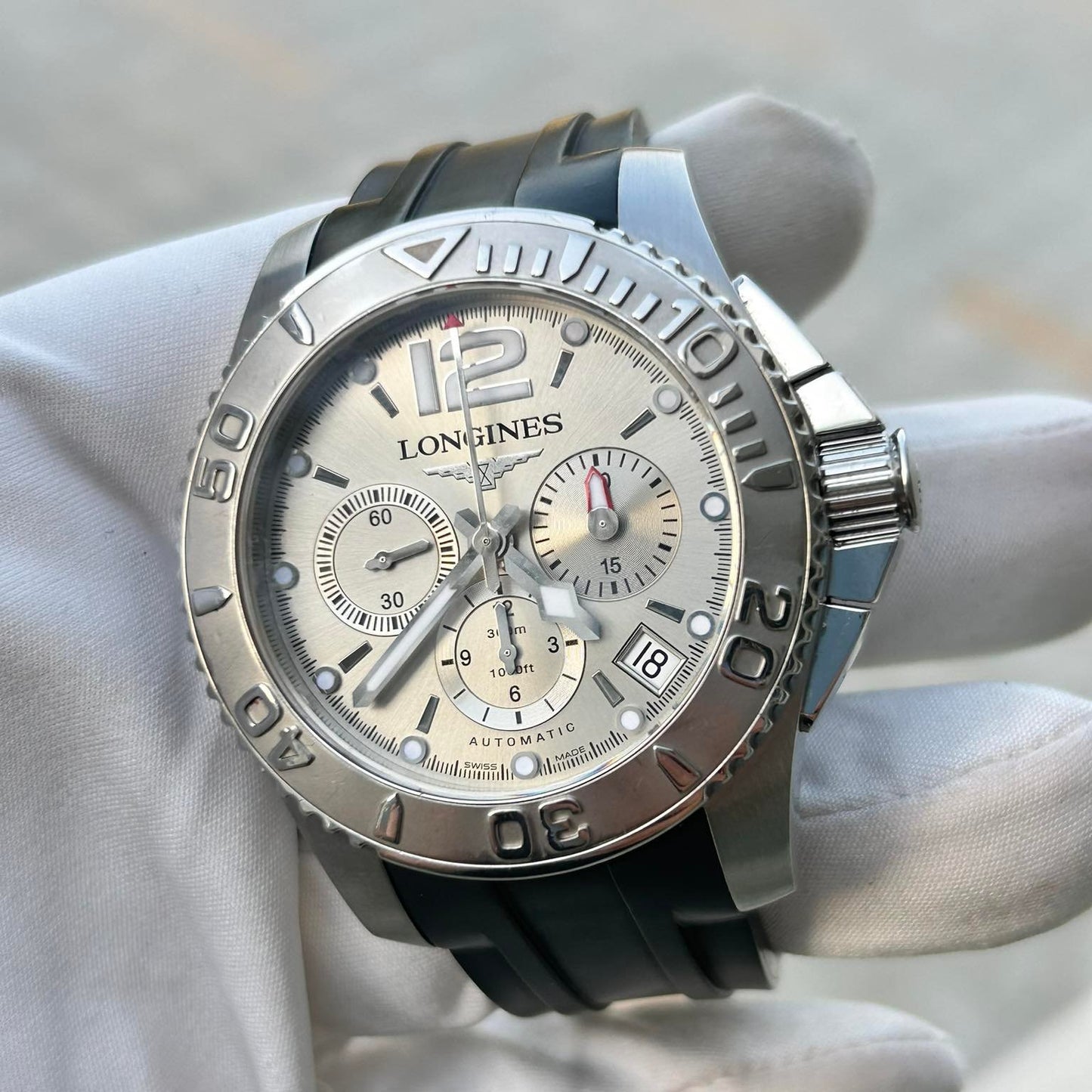 LONGINES HydroConquest AUTOMATIC CHRONOGRAPH DIVER 47.5MM SWISS